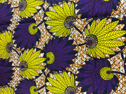 African fabric/Ankara fabric/ Danshiki/Danshiki fabric/African print/Ankara fabric for dress/ African textile for crafts/African Print/KM57/Purple Fabric