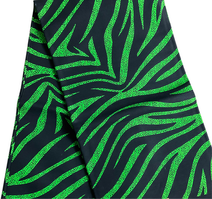 African Fabric/Ankara fabric/Danshiki/African print/African Clothing/Green and Black African Fabric/AK03