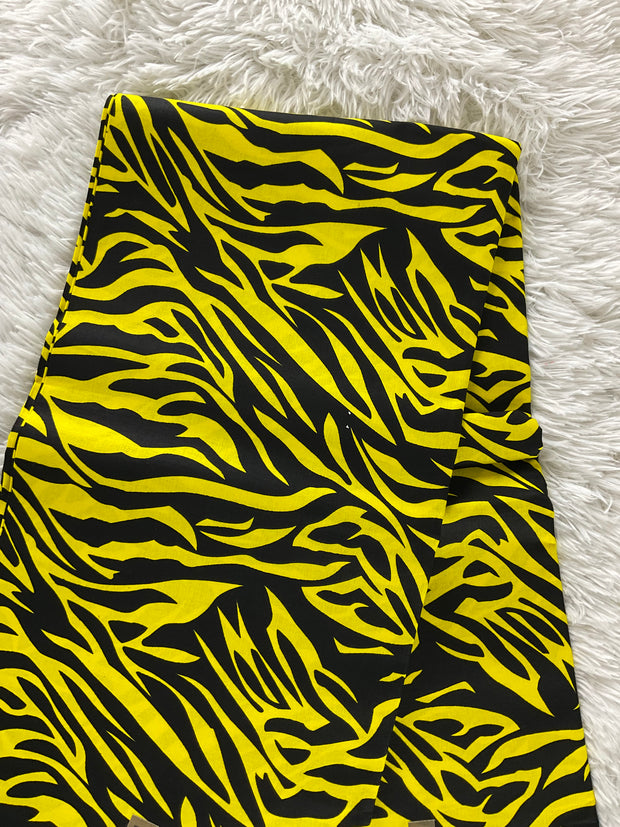 African fabric/African print fabric/Danshiki fabric/Ankara fabric/ Fabric/KM1C/Yellow and black african fabric/African fabric by the yard/African store near me