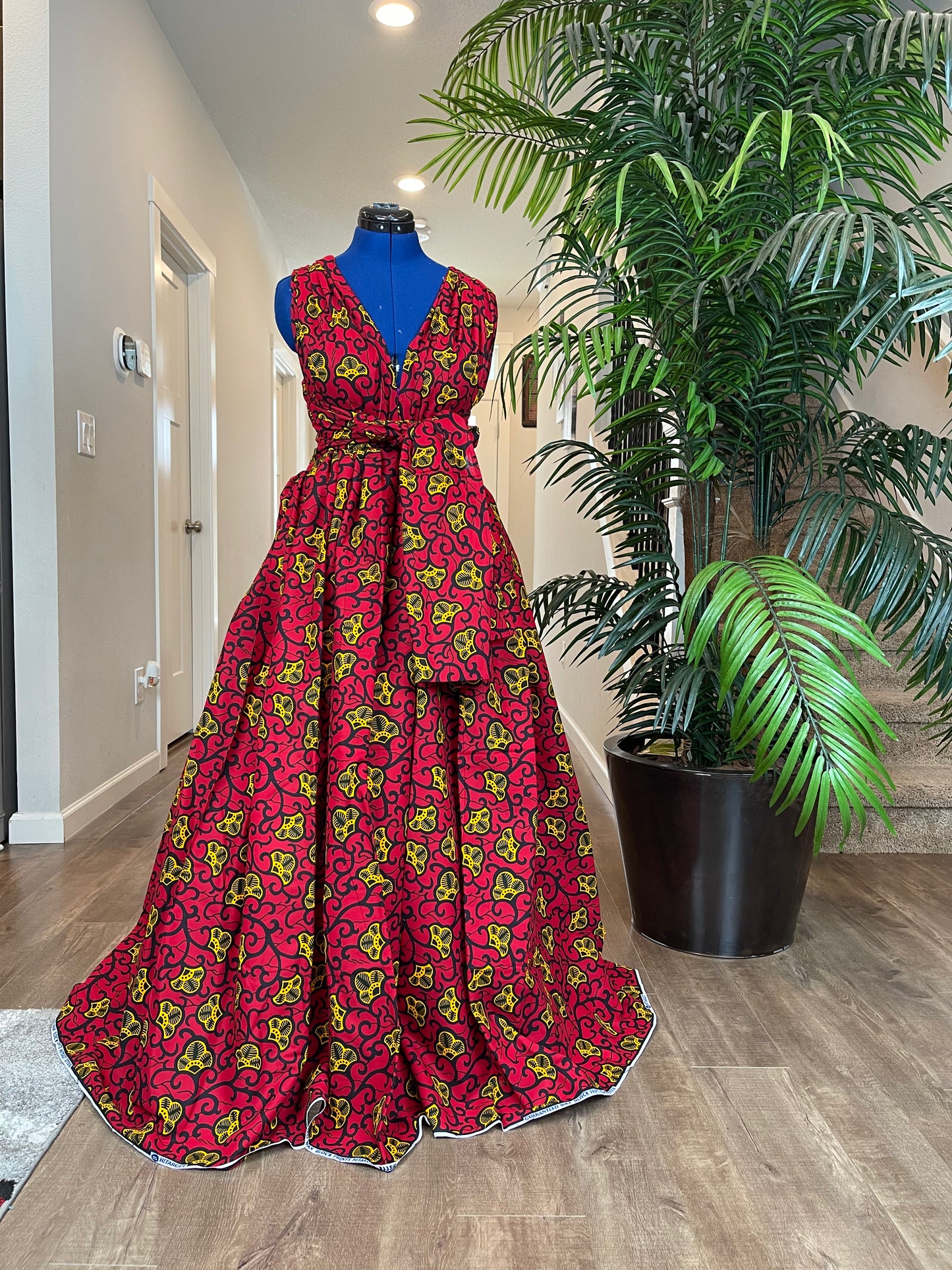 African Dress/Ankara Infinity Maxi Dress/African Clothing