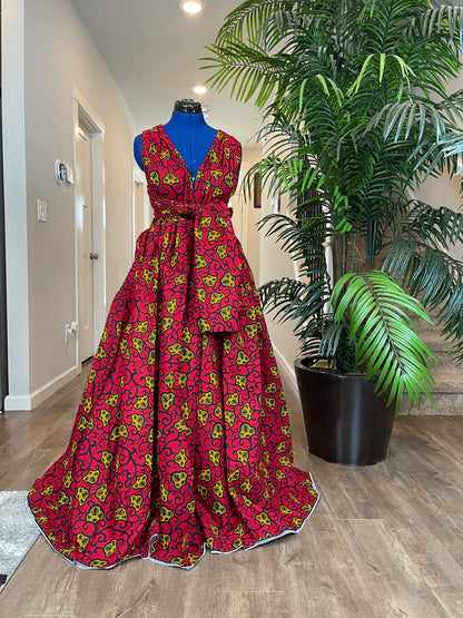 African Dress/Ankara Infinity Maxi Dress/African Clothing