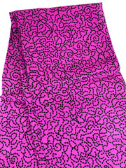 African fabric/Ankara-Pink Black Color/By The Yard/KM104V/Cotton Fabric
