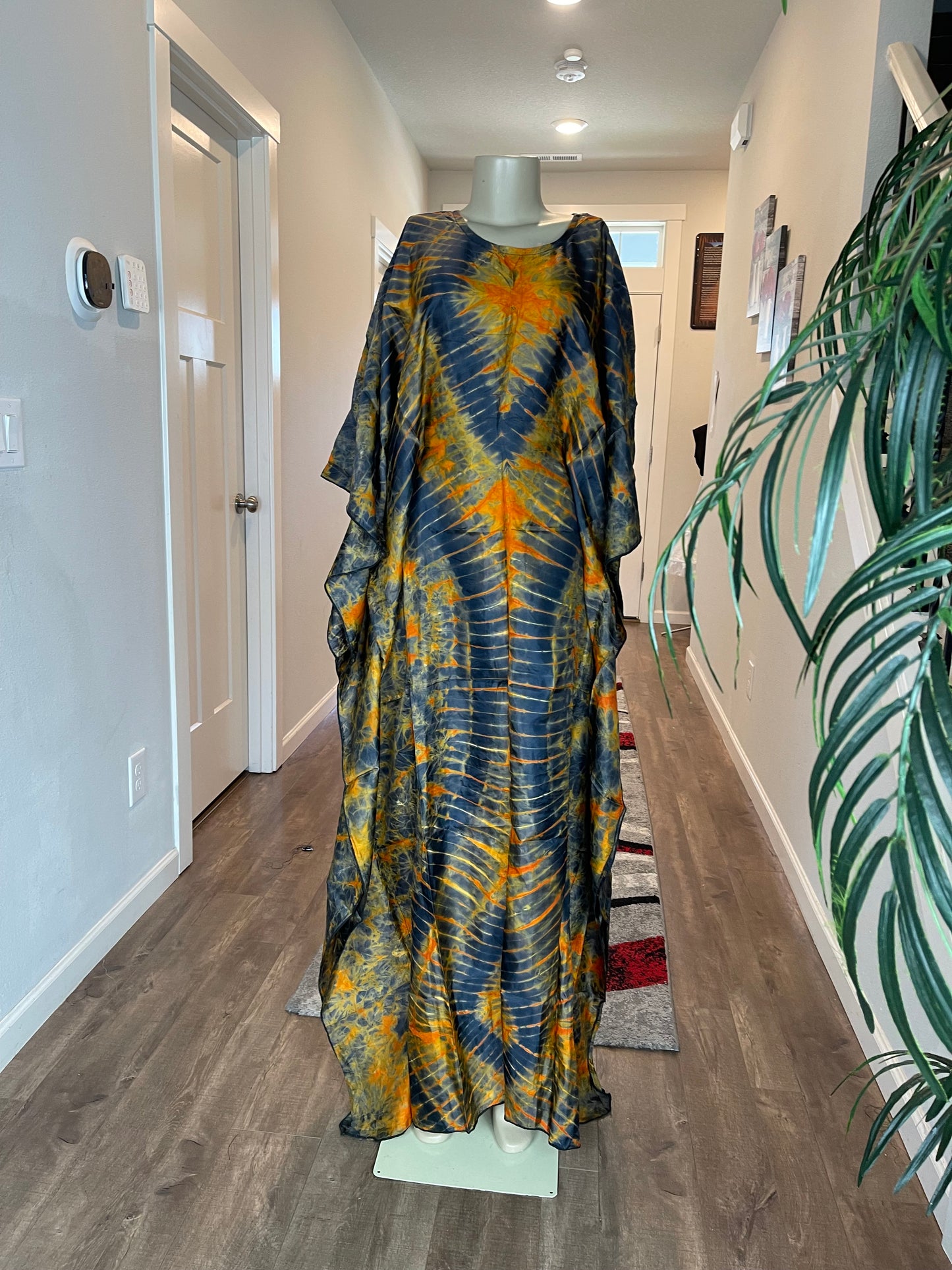 African Silk Kaftan /Plus Size Dress/Resort Dress/African Clothing/
