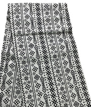 White and Black African fabric/Ankara fabric/African Wax Print/KM104