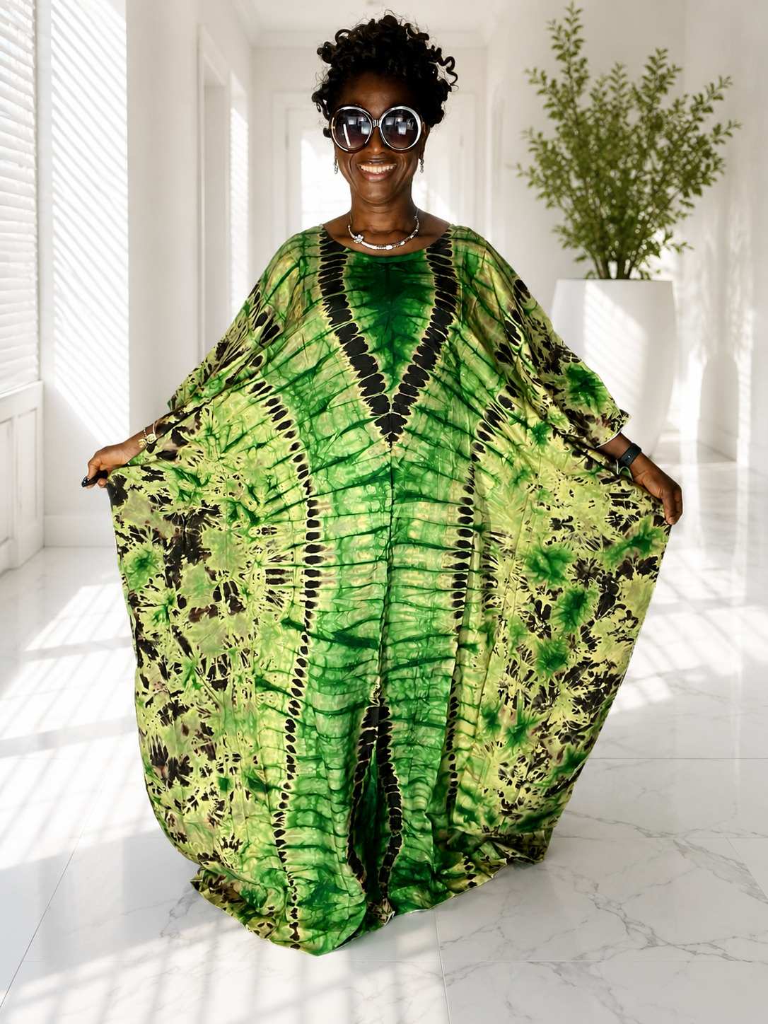 African Silk Boubou Dress For Women/African Dress /One Size