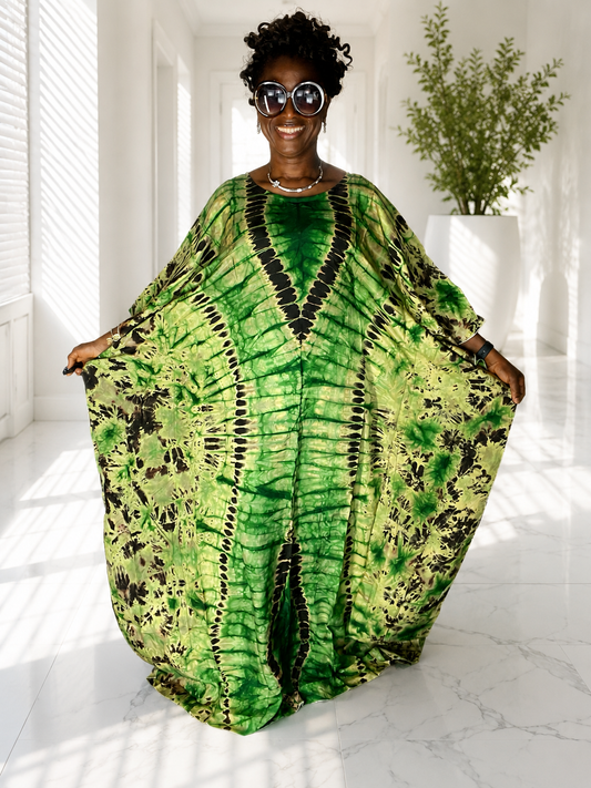African Silk Boubou Dress For Women/African Dress /One Size