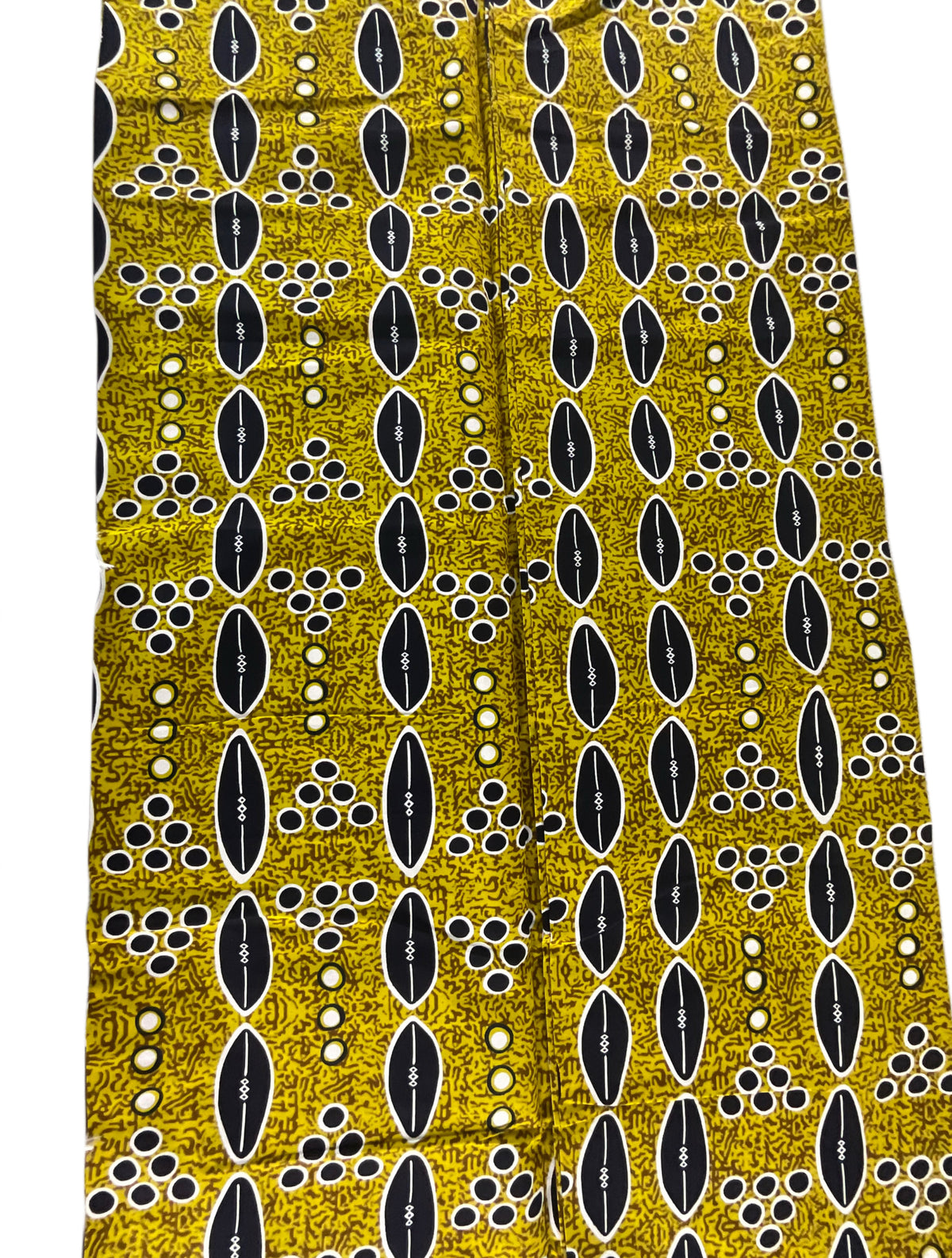 Mustard Black African print fabric/Ankara fabric/100% Cotton Fabric By The Yard/KM10k