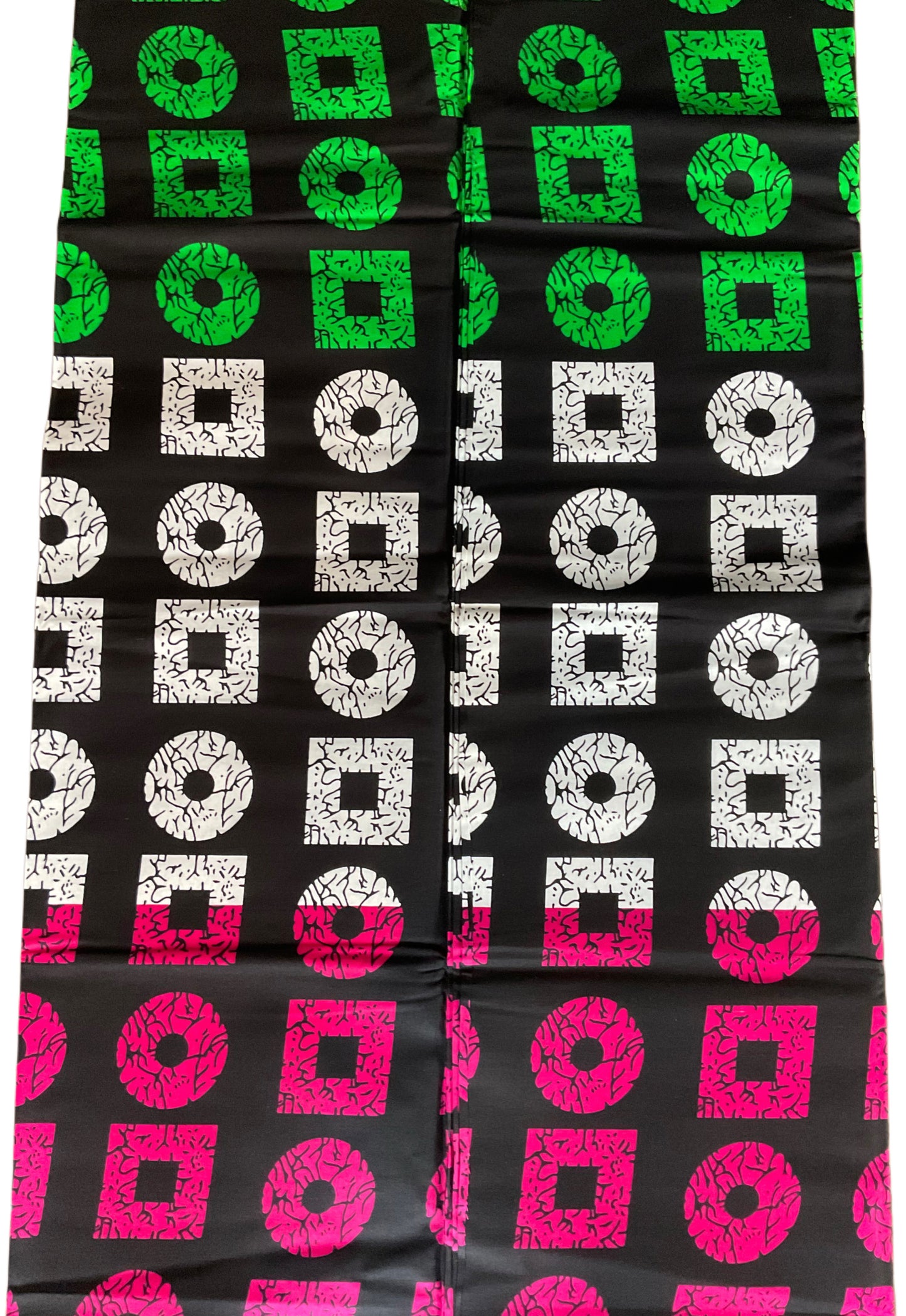African fabric/Ankara fabric/ Danshiki/Danshiki fabric/African print/Ankara fabric for dress/ African textile for crafts/African Print/KM57/Black Pink Green African Fabrics