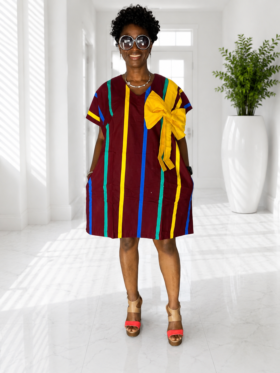 African Dress/Plus Size Dress/African Clothing/Boubou/Ankara Dress/Kaftan