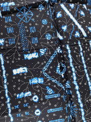 African fabric/Ankara- Nabyblue and White Color/African Print/KM57B/100% Cotton Fabric