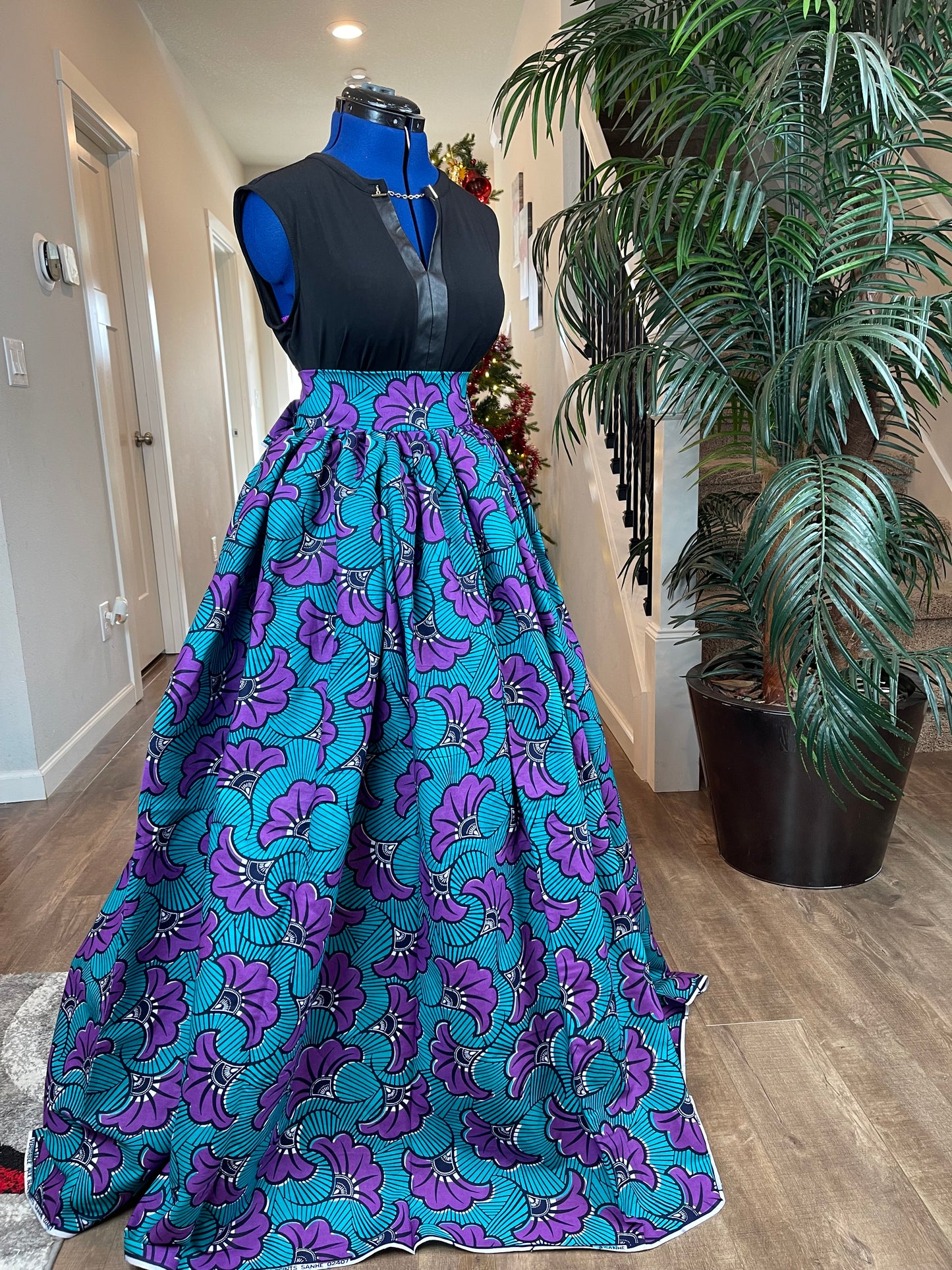 African Clothing /Danshiki Skirt/African Print Skirt/VA27