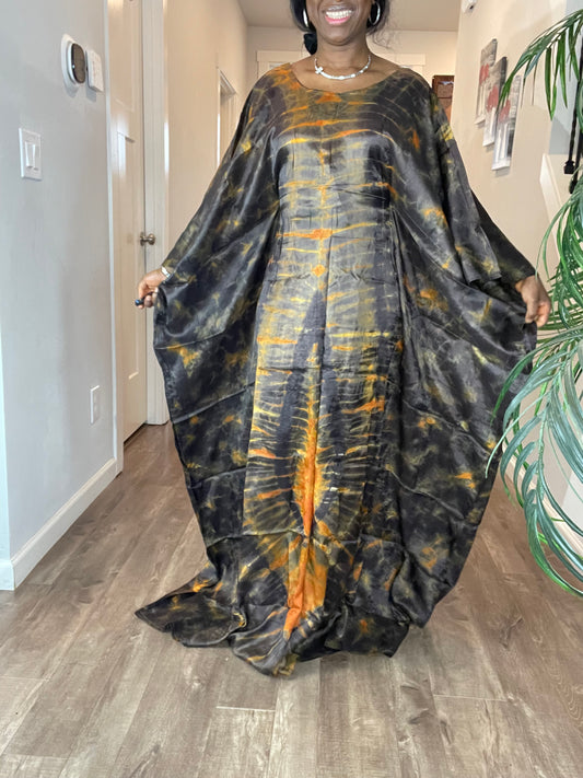 African Silk Dress/Plus Size Dress/African Clothing/PK4/Ankara Dress