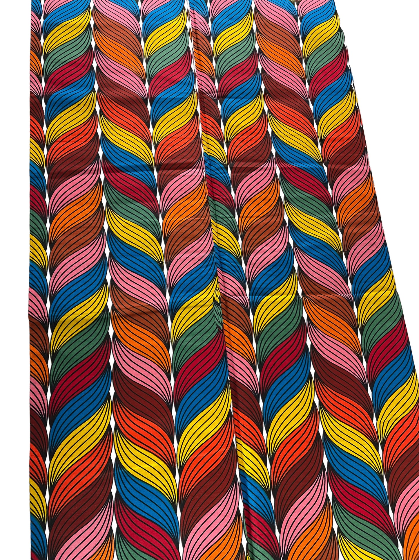 Red Blue and Yellow African fabric/Ankara fabric/African Wax Print/KM10k