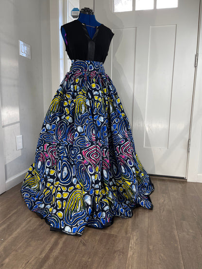African print maxi skirt/African maxi skirt/Danshiki maxi skirt/African long skirt/Maxi skirt/