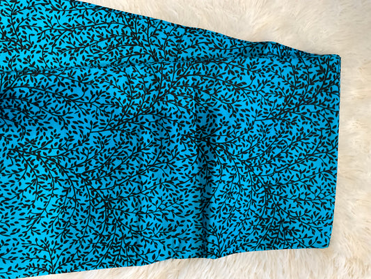 African fabric/Ankara fabric/ Danshiki/Danshiki fabric/African print/Ankara fabric for dress/ African textile for crafts/African print for sewing/KM127/Blue and black african fabric