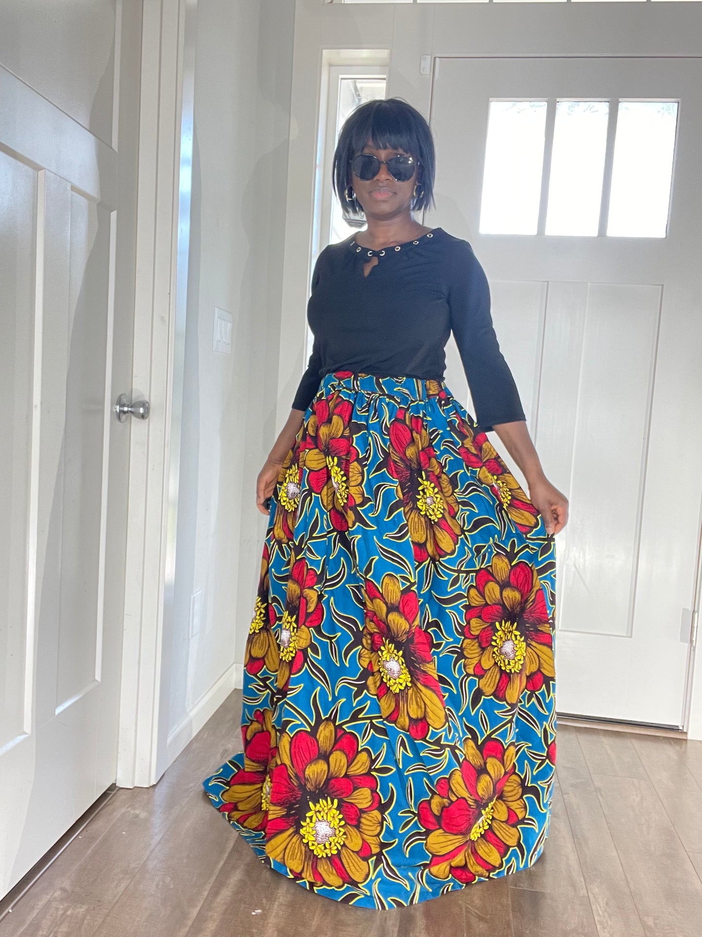 African Women Skirt/Ankara Skirt/African Print Skirt/VA7