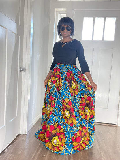 African Women Skirt/Ankara Skirt/African Print Skirt/VA7