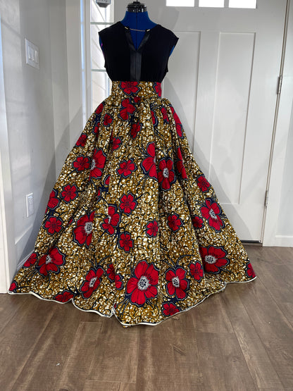 African Skirt/Ankara Skirt/Plus Size Skirt/African Print/JT2/