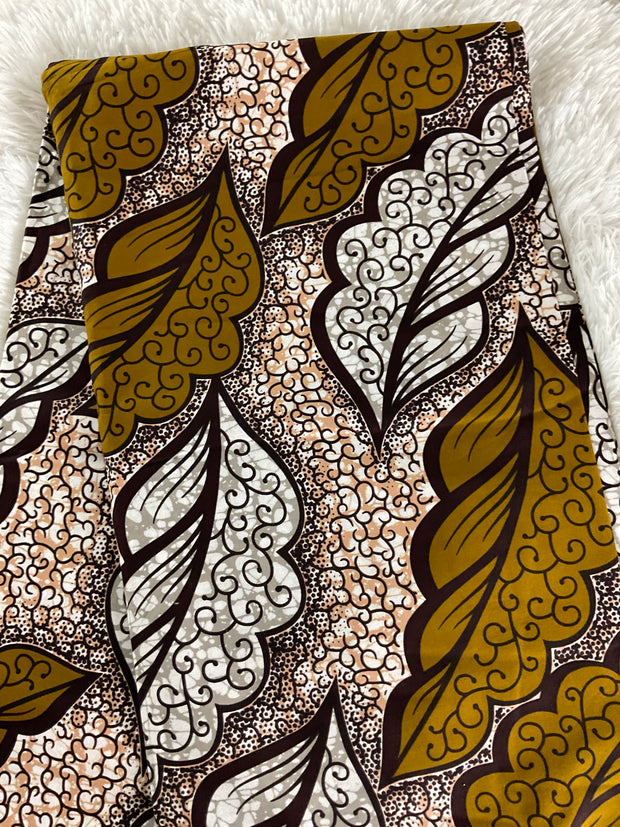 African fabric Ankara fabric/African print fabric/KM17/Brown Fabric/African fabric by the yard/African fabric pattern/African fabric design/African fabric store near me