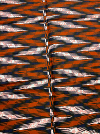 African fabric/Ankara fabric/ Danshiki/Danshiki fabric/African print/Ankara fabric for dress/ African textile/Kente/Brown African Fabric/KQ01
