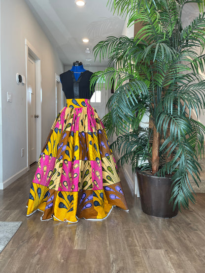 African Skirt/Ankara Skirt/African Clothing For Women/Plus Size Skirt
