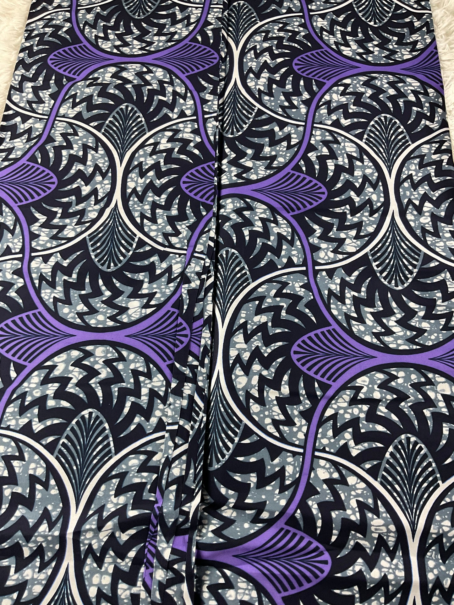 African fabric/Ankara-Purple and Black fabric/ Danshiki/Danshiki fabric/African print/Ankara fabric for dress/ African textile for crafts/African print for sewing/hk21