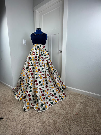 African Skirt/Ankara Skirt/Plus Size Skirt/VA29