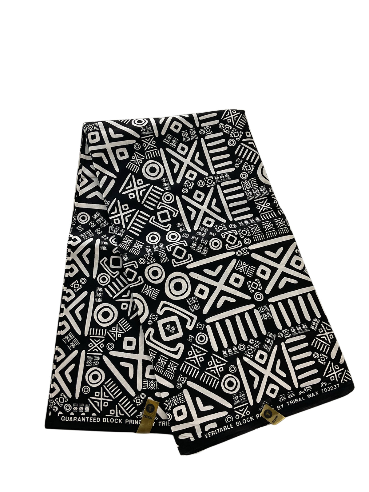 Black White African Print Fabric/Ankara 100% Cotton/Tribal Wax Print/KM111