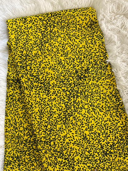 Yellow and Black African fabric Ankara fabric/African wax print/Yellow and Black Fabric/African fabric by the yard/African fabric store/MK126