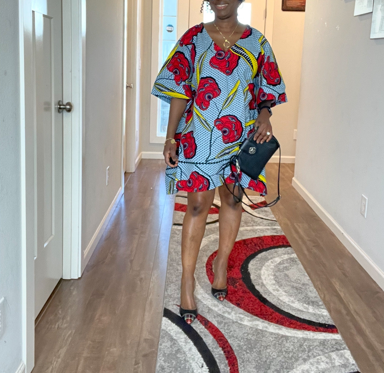 African dress/Ankara dress/Red and Clear Ankara Dress/Wedding Guest African dress/Plus size African dress/African formal dress/African dress sh