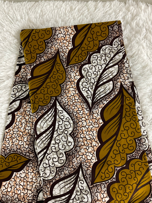 African fabric Ankara fabric/African print fabric/KM17/Brown Fabric/African fabric by the yard/African fabric pattern/African fabric design/African fabric store near me