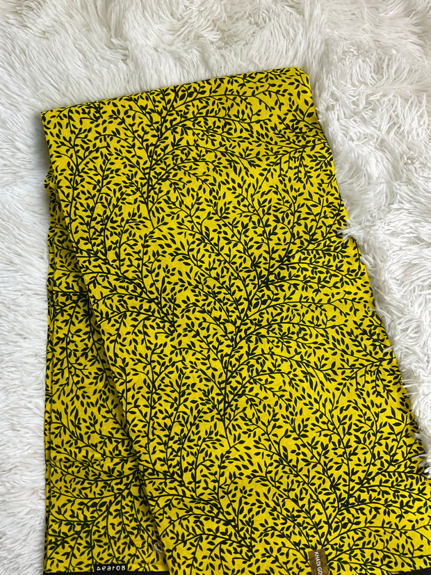 African fabric Ankara fabric/African wax print/Yellow and Black Fabric/African fabric by the yard/African fabric store/African fabric near me/African fabric wholesale/African fabric Designs