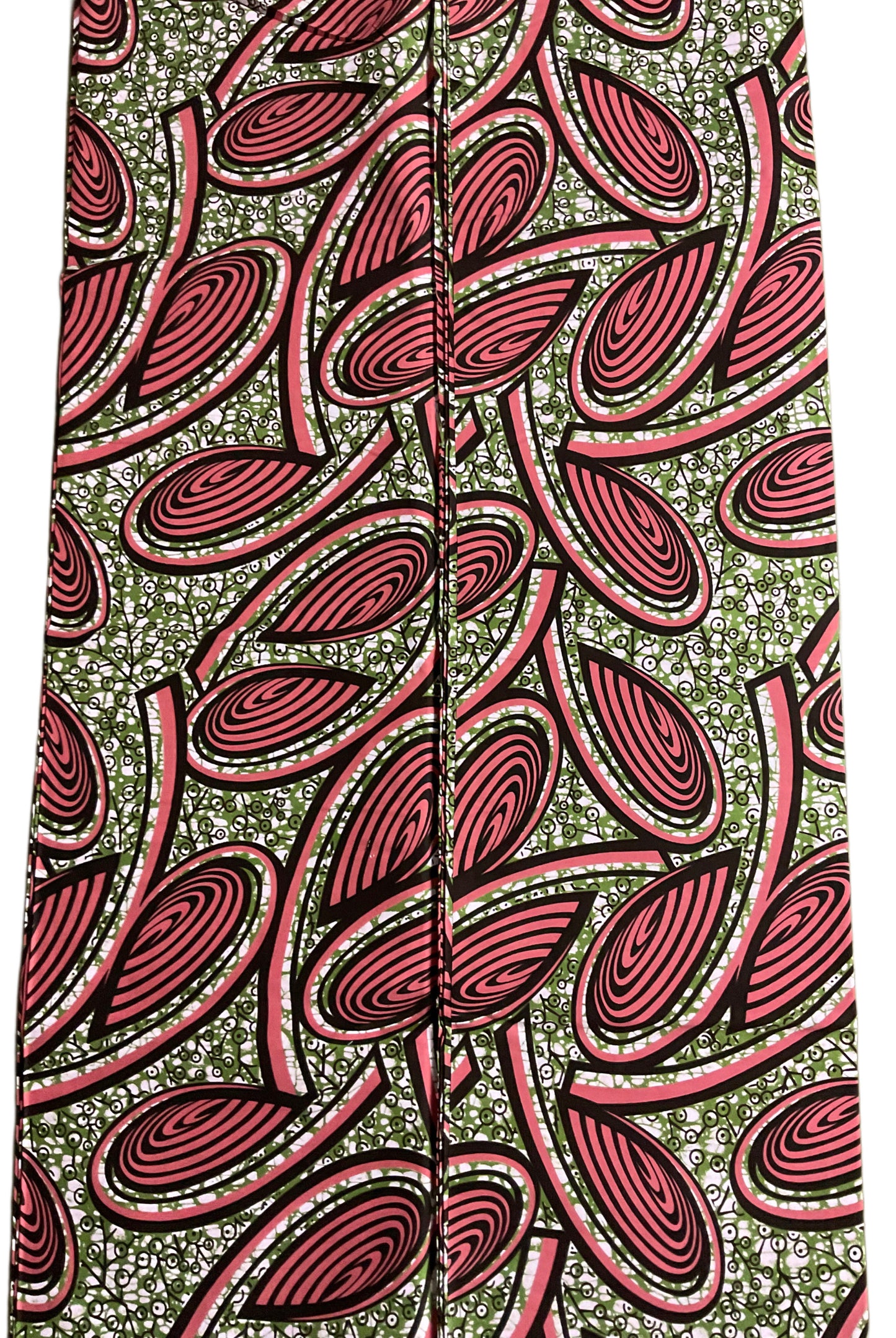 African Fabric/Danshiki/Ankara Fabric/African print/African wax/Peach and Brown Color/KM88