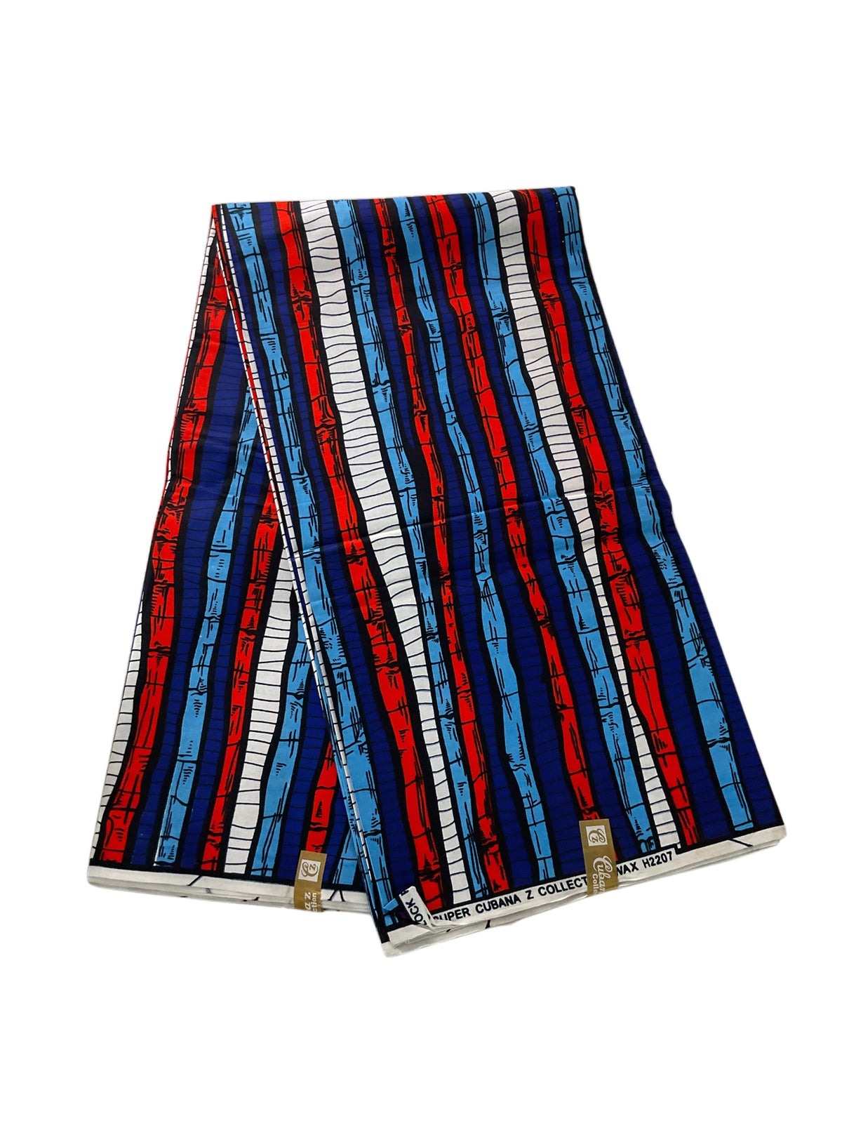 African Print Fabric/Ankara Fabric/100% Cotton Fabric/By The Yard/African Clothing Blue Red White Color