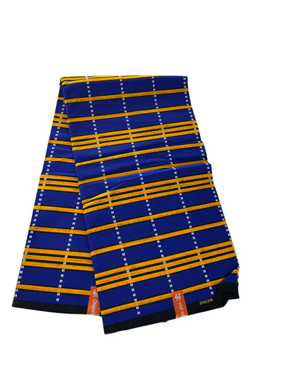African fabric/Yellow and Blue Ankara/African print//AK06/By the yard/