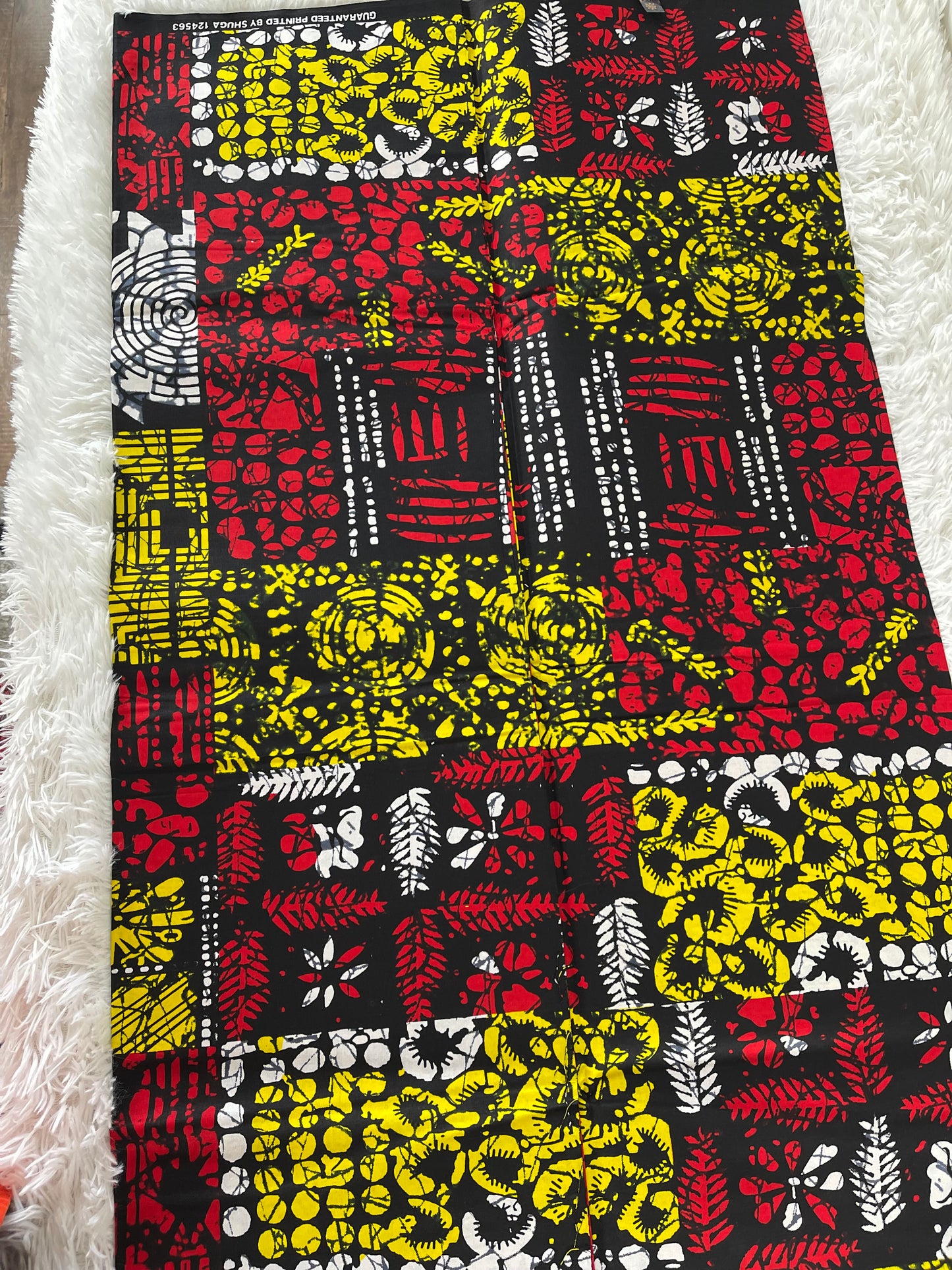 African Fabric/African prints/ Ankara fabric/ African wax/Hollandais/Multicolor African fabric/ African fabric 6 yards/MK128