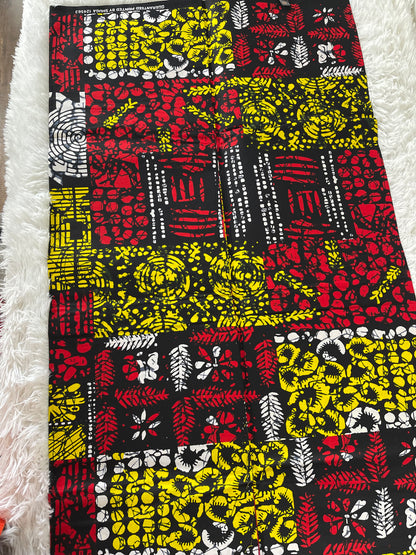 African Fabric/African prints/ Ankara fabric/ African wax/Hollandais/Multicolor African fabric/ African fabric 6 yards/MK128