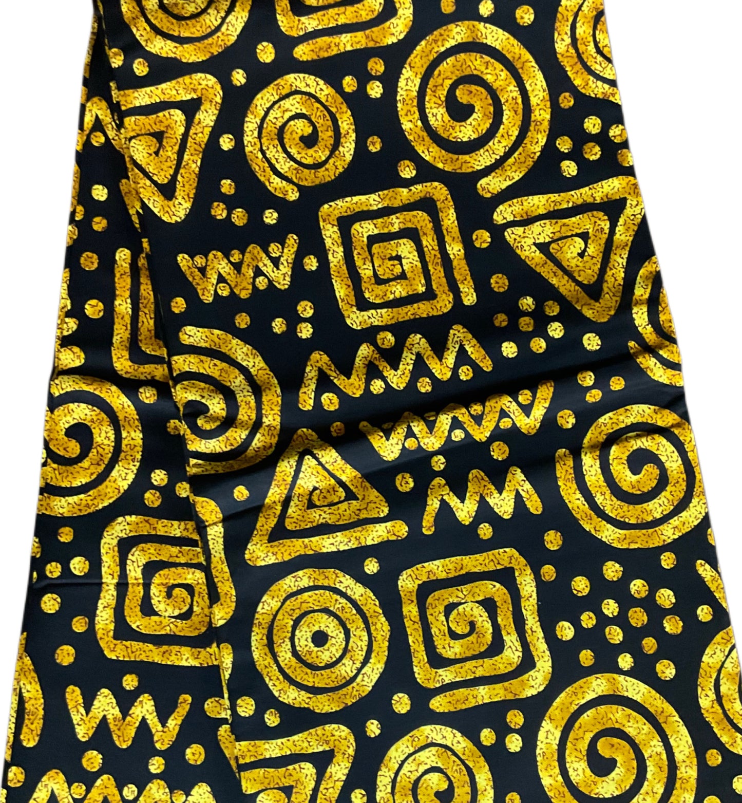 African fabric/Ankara fabric/ Danshiki/African print/African Print/KM57/Black and Gold/African Fabrics