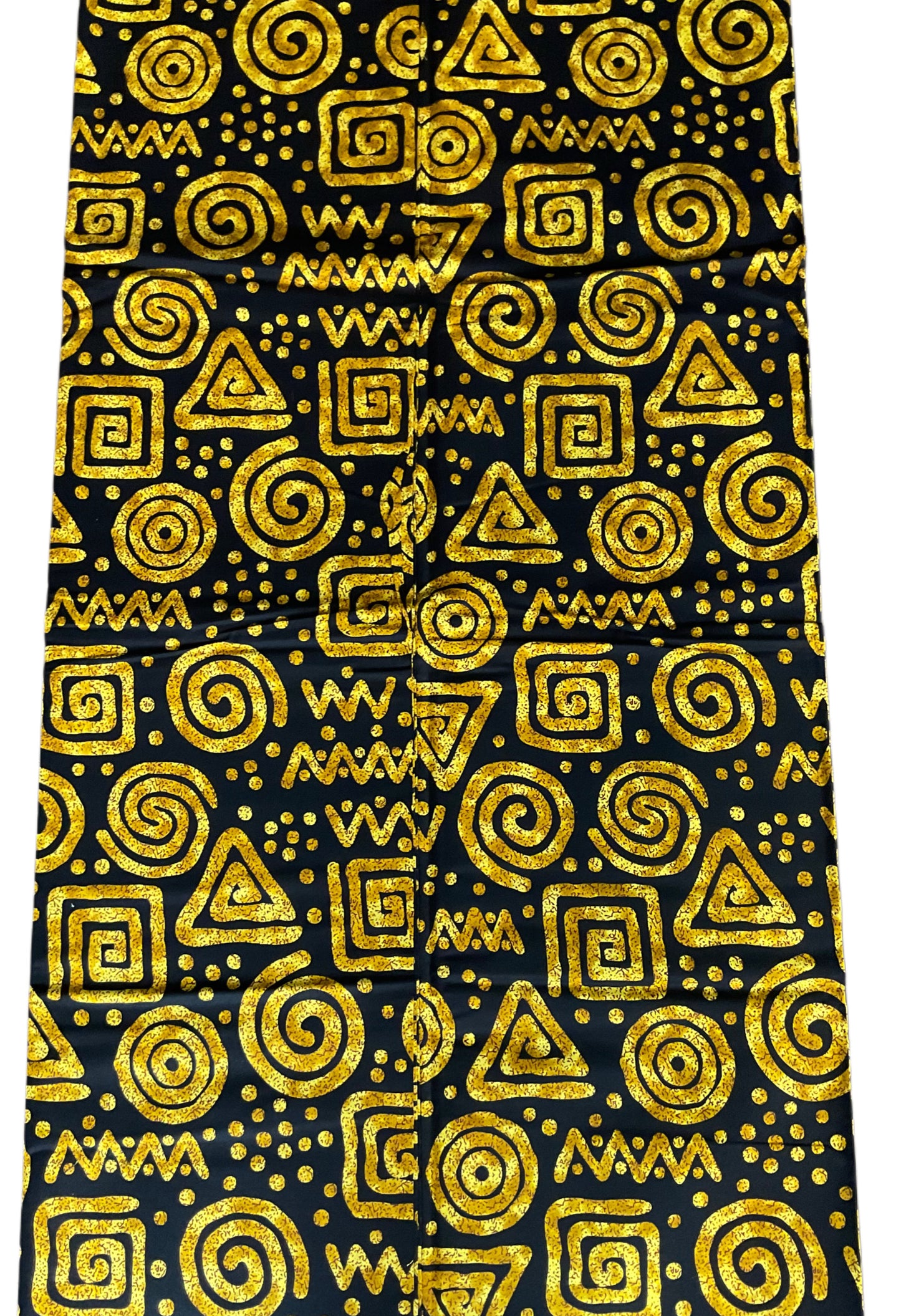 African fabric/Ankara fabric/ Danshiki/African print/African Print/KM57/Black and Gold/African Fabrics