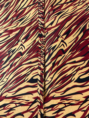 Ankara fabric/African fabric/Ankara fabric/Danshiki fabric/African print/Ankara fabric for dress/ African textile for crafts/Wine and Cream African Fabric