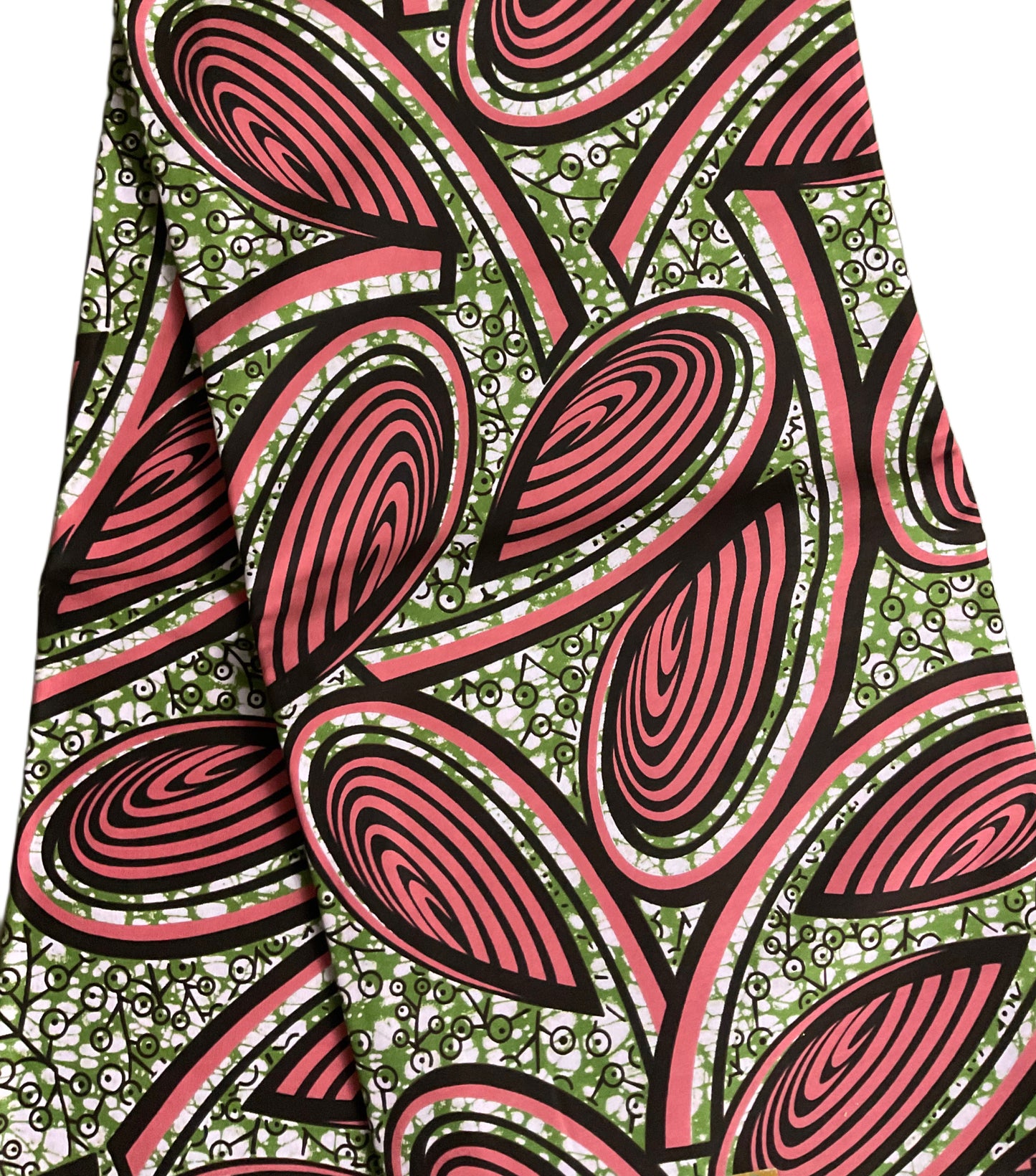 African Fabric/Danshiki/Ankara Fabric/African print/African wax/Peach and Brown Color/KM88
