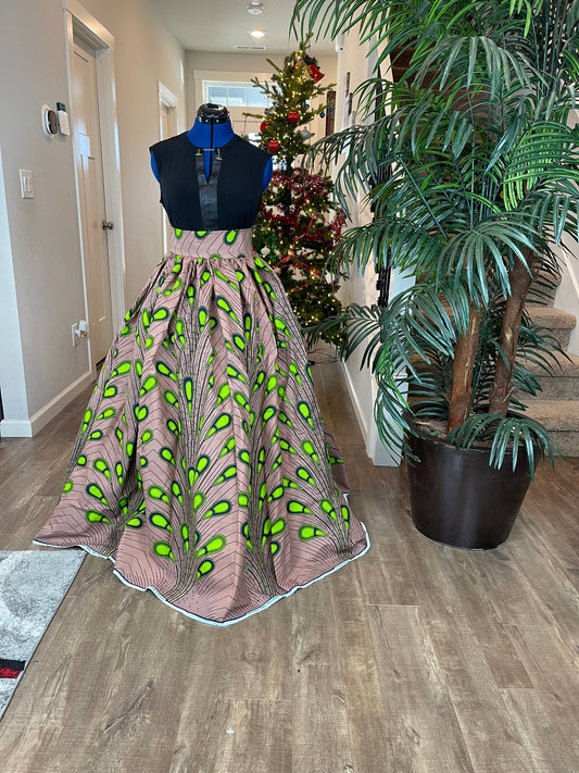 African Skirt/Ankara Skirt/African Print Skirt/VA21