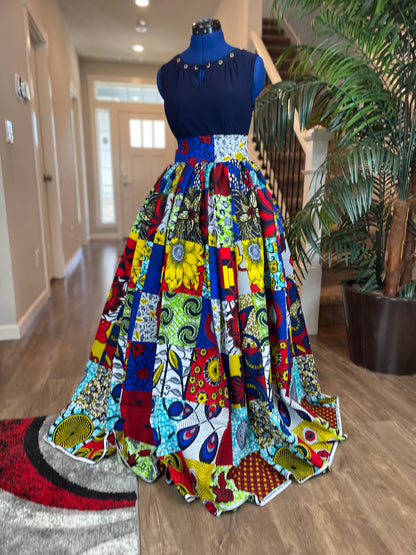 African Skirt/African Print Skirt/Ankara Skirt/VA24