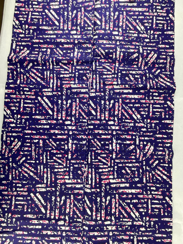 African fabric/Ankara fabric/ Danshiki/Danshiki fabric/African print/African wax/KM105/African fabric by the yard/African fabric store near me/African fabric store/Purple and white ankara