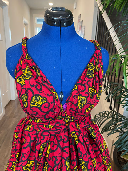 African Dress/Ankara Infinity Maxi Dress/African Clothing