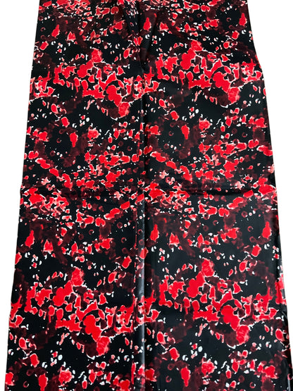 African fabric/Ankara fabric/ Danshiki/African Clothing/African Print/Black and Red/AK07