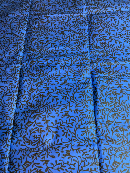 African fabric/Ankara fabric/ Danshiki/Danshiki fabric/African print/Ankara fabric for dress/ African textile for crafts/African Print/KM57/Blue and Black African Fabrics