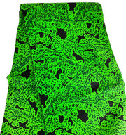 Green and Black African Fabric/Ankara fabric/African print/African Clothing/KM8A