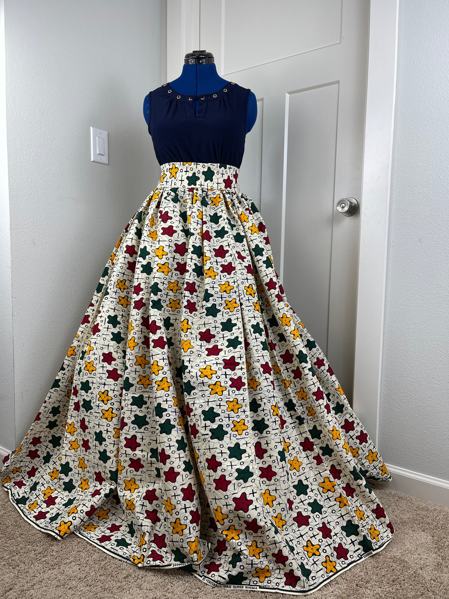 African Skirt/Ankara Skirt/Plus Size Skirt/VA29