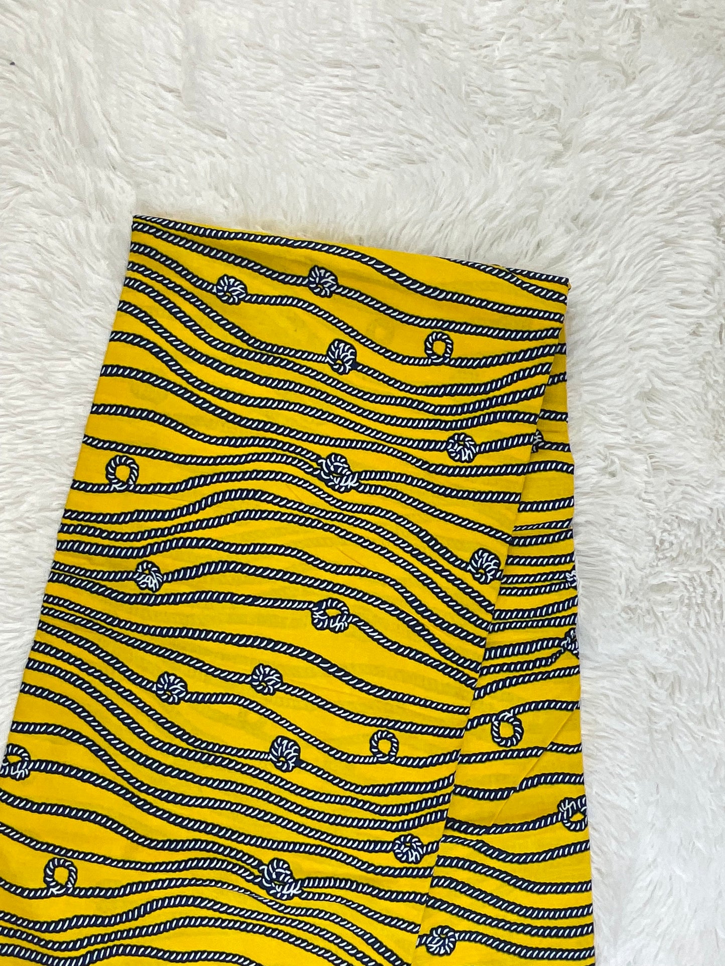 African fabric/Ankara fabric/ Danshiki/Danshiki fabric/African print/African wax/KM104/Yellow African Fabric